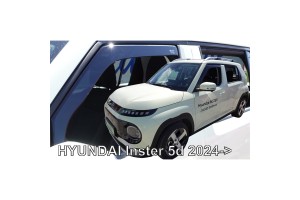 Ανεμοθραυστες Για Hyundai Inster 5D 2024+ Ζευγαρι Απο Ευκαμπτο Φιμε Πλαστικο Heko - 2 Τεμ