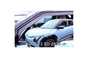 Ανεμοθραυστες Για Kia EV3 5D 2024+ Ζευγαρι Απο Ευκαμπτο Φιμε Πλαστικο Heko - 2 Τεμ