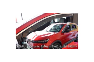 Ανεμοθραυστες Για Renault Scenic E-TECH Ηλεκτρικο 5D 2024+ Ζευγαρι Απο Ευκαμπτο Φιμε Πλαστικο Heko - 2 ΤΕΜ.