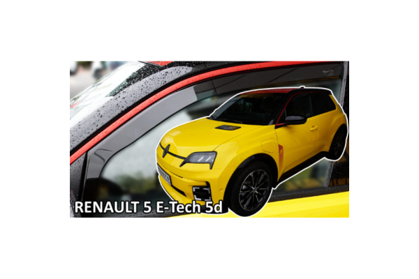 Ανεμοθραυστες Για Renault 5 E-TECH Electric 5D 2024+ Ζευγαρι Απο Ευκαμπτο Φιμε Πλαστικο Heko - 2 ΤΕΜ. Ανεμοθραυστες Για Renault 5 E-TECH Electric 5D 2024+ Ζευγαρι Απο Ευκαμπτο Φιμε Πλαστικο Heko - 2 ΤΕΜ.