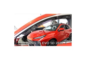 Ανεμοθραυστες Για Forthing T5 Evo 5D 2020+ Ζευγαρι Απο Ευκαμπτο Φιμε Πλαστικο Heko - 2 ΤΕΜ.