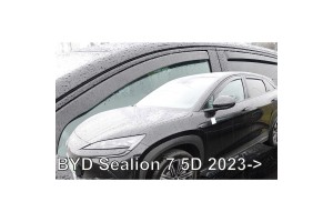 Ανεμοθραυστες Για Bbyd Sealion 7 5D 2023+ Σετ Αυτοκινητου Απο Ευκαμπτο Φιμε Πλαστικο Heko - 4 ΤΕΜ.