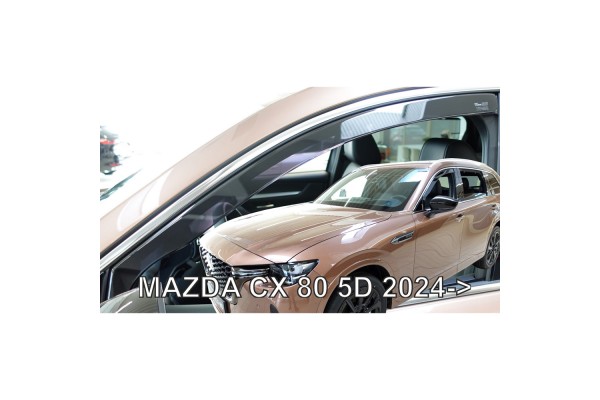 Ανεμοθραυστες Για Mazda Cx 80 5D 2024+ Σετ Αυτοκινητου Απο Ευκαμπτο Φιμε Πλαστικο Heko - 4 ΤΕΜ.
