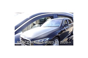 Ανεμοθραυστες Για Mercedes S-KLAS W223 4D 2020+ Σετ Αυτοκινητου Απο Ευκαμπτο Φιμε Πλαστικο Heko - 4 ΤΕΜ.