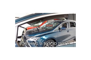 Ανεμοθραυστες Για Forthing U-TOUR 5D 2022+ Σετ Αυτοκινητου Απο Ευκαμπτο Φιμε Πλαστικο Heko - 4 ΤΕΜ.