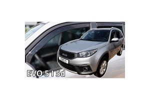 Ανεμοθραυστες Για Evo 5 5D 2020-2022 Σετ Αυτοκινητου Απο Ευκαμπτο Φιμε Πλαστικο Heko - 4 ΤΕΜ.