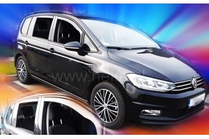 Vw Touran 5D 2015+ Σετ Ανεμοθραυστες Αυτοκινητου Απο Ευκαμπτο Φιμε Πλαστικο Heko - 4 Τεμ