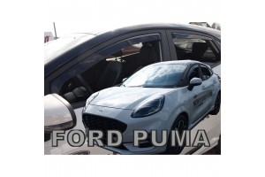 Ανεμοθραυστες Για Ford Puma 5D 2019+ Σετ Αυτοκινητου Απο Ευκαμπτο Φιμε Πλαστικο Heko - 4 ΤΕΜ.