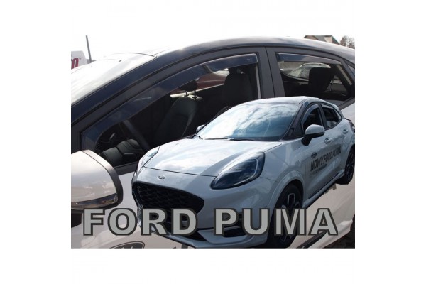 Ανεμοθραυστες Για Ford Puma 5D 2019+ Σετ Αυτοκινητου Απο Ευκαμπτο Φιμε Πλαστικο Heko - 4 ΤΕΜ.