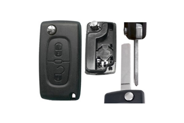 Citroen Berlingo / C2 / Ανταλλακτικο Κλειδι Με Καλυμμα 2 ΚΟΥΜΠΙΩΝ/ Λαμα VA2 (ΜΕ Υποστηριξη ΜΠΑΤΑΡΙΑΣ) (ΧΩΡΙΣ ΚΛΕΙΔΙ) Dga - 1 ΤΕΜ.