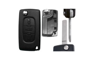 Citroen Αναδιπλουμενο ΑΝΤΑΛΛΑΚΤΙ. Κλειδι Με Καλυμμα 3 ΚΟΥΜΠΙΩΝ/ Λαμα VA2 (ΧΩΡΙΣ Υποστηριξη ΜΠΑΤΑΡ.) (ΧΩΡΙΣ ΚΛΕΙΔΙ) Dga - 1 ΤΕΜ.