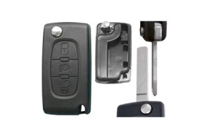 Citroen C4/C5/DS4 Αναδιπλουμενο Ανταλλακτικο Κλειδι Με Καλυμμα 2 Κουμπιων Λαμα VA2 (ΧΩΡΙΣ ΚΛΕΙΔΙ) Dga - 1 ΤΕΜ.