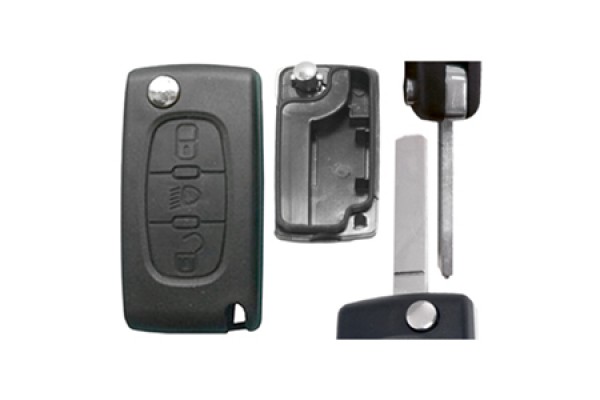 Citroen C4/C5/DS4 Αναδιπλουμενο Ανταλλακτικο Κλειδι Με Καλυμμα 2 Κουμπιων Λαμα VA2 (ΧΩΡΙΣ ΚΛΕΙΔΙ) Dga - 1 ΤΕΜ.
