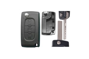 Citroen Αναδιπλουμενο Ανταλλακτικο Κλειδι Με Καλυμμα 2 Κουμπιων Λαμα HU83 (ΧΩΡΙΣ ΚΛΕΙΔΙ) Dga - 1 ΤΕΜ.