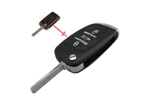 Citroen Αναδιπλουμενο Ανταλλακτικο Κλειδι Με Καλυμμα 3 Κουμπιων Λαμα HU83 (ΧΩΡΙΣ ΚΛΕΙΔΙ) Dga - 1 ΤΕΜ.