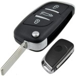 Ανταλλακτικο Κλειδι Για Peugeot 206 / 107 / 207 / 307 / 407 Citroen C2 / C3 / C4 / C5 / C6 Ανταλλακτικο Καλυμμα Χωρις Κλειδι 2 Κουμπιων - 1 ΤΕΜ.