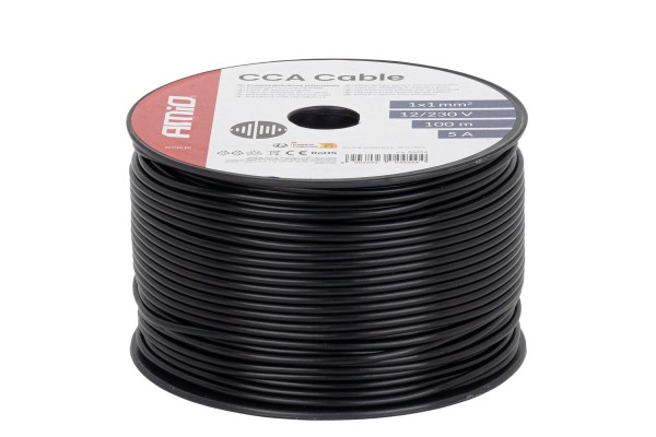 Amio Μονόκλωνο Καλώδιο Εγκατάστασης Cca 1×1mm² 100m – 12/230V 1 τεμ. (04454/AM) Amio Μονόκλωνο Καλώδιο Εγκατάστασης Cca 1×1mm² 100m – 12/230V 1 τεμ. (04454/AM)