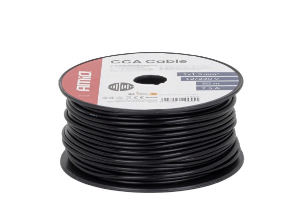 Amio - Μονόκλωνο Καλώδιο Εγκατάστασης Cca 1×1,5mm² 50m – 12/230V - 1 τεμ. (04455/AM) Amio - Μονόκλωνο Καλώδιο Εγκατάστασης Cca 1×1,5mm² 50m – 12/230V - 1 τεμ. (04455/AM)