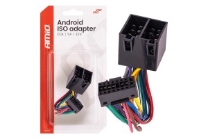 Amio - Αντάπτορας Ραδιοφώνου Android Σε Iso 12V Έως 5A – CCA, Για Συστήματα Multimedia Αυτοκινήτου - 1 τεμ. (04442/AM)