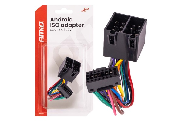 Amio - Αντάπτορας Ραδιοφώνου Android Σε Iso 12V Έως 5A – CCA, Για Συστήματα Multimedia Αυτοκινήτου - 1 τεμ. (04442/AM) Amio - Αντάπτορας Ραδιοφώνου Android Σε Iso 12V Έως 5A – CCA, Για Συστήματα Multimedia Αυτοκινήτου - 1 τεμ. (04442/AM)