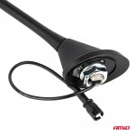 Κεραια Οροφης ANT09 23.4 Cm Με Καλωδιο 20cm Και Φισα RAKU-2 Universal Μαυρη Αμιο - 1 ΤΕΜ.
