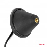 Κεραια Οροφης ANT10 25.4 Cm Με Καλωδιο 20cm Και Φισα RAKU-2 Universal Μαυρη Αμιο - 1 ΤΕΜ.