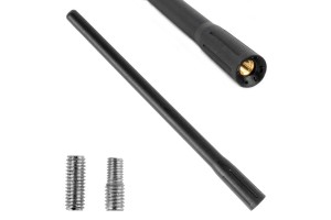 Κεραια Οροφης ANTM11 20cm Με 2 Ανταπτορες 5-6mm Μαυρη Αμιο - 1 ΤΕΜ.