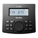 Hasda MP3 Player H-334 4x50W Με ΡΑΔΙΟΦΩΝΟ/USB/BLUETOOTH (ΑΔΙΑΒΡΟΧΟ/ΜΑΥΡΟ)