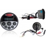 Hasda MP3 Player 89mm - 12V - 4X25W Με Ραδιοφωνο / Usb / Bluetooth (ΑΔΙΑΒΡΟΧΟ/ΣΤΡΟΓΓΥΛΟ/ΜΑΥΡΟ)