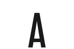 Αυτοκολλητο Γραμμα Πινακιδων 60x30cm "A"