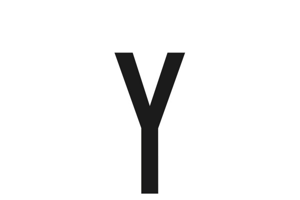 Αυτοκολλητο Γραμμα Πινακιδων 60x30cm "Y"