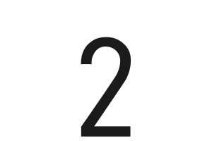 Αυτοκολλητο Γραμμα Πινακιδων 60x30 Mm "2"