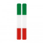 Αυτοκολλητο Σημα 3D Σημαια Ιταλιας 138x15mm 2ΤΕΜ.