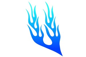 Αυτοκολλητο ΦΛΟΓΑ-ΜΠΛΕ (20x30cm) Δεξι - 1 ΤΕΜ.