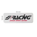 Μεταλλικο Αυτοκολλητο Logo ''SIMONI RACING'' Αλουμινιου 94x32mm Simoni Racing - 1ΤΕΜ.