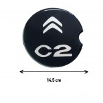 Citroen C2 3D 2003>2009 ​ Αυτοκολλητο Ταπας Ρεζερβουαρ 14,5 Cm ΜΑΥΡΟ/ΧΡΩΜΙΟ Με Επικαλυψη Εποξειδικης Ρυτινης (ΥΓΡΟ ΓΥΑΛΙ) - 1 ΤΕΜ.