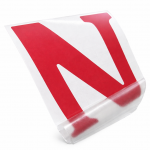 Race Axion - Σήμα Ν Νέων Οδηγών Αυτοκόλλητο Με Ματ Πλαστικοποίηση Για Εξωτερική Χρήση Σε Διαστάσεις 13 X 11,2 Cm - 1 Τεμ. (Ν20155-RXCCA)