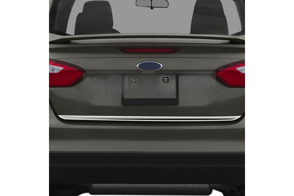 Τριμ Πορτ Μπαγκαζ Χρωμιου ΜΕΤΑΛΛΙΚ0 Για Ford Focus 4D 2018+ S-DIZAYN - 1 ΤΕΜ.