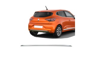 Renault Clio Hb 2019+ ​TRIM Μαρκε Πορτ Μπαγκαζ Χρωμιο Μεταλλικο S-DIZAYN - 1 TEM.