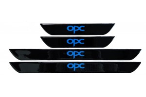 Opc (OPEL) Μαρσπιε Εσωτερικα Αυτοκολλητα (45x4cm X2 + 25x4cm X2)​ Με Επικαλυψη Σμαλτου - 4 ΤΕΜ.