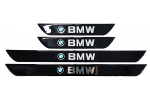 Bmw Μαρσπιε Εσωτερικα Αυτοκολλητα (45x4cm X2 + 25x4cm X2)ΜΕ Επικαλυψη Εποξειδικης Ρυτινης 4ΤΕΜ