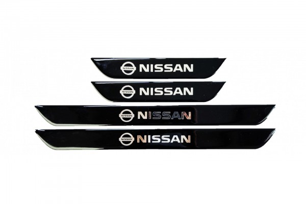 Nissan Μαρσπιε Εσωτερικα Αυτοκολλητα (45x4cm X2 + 25x4cm X2)ΜΕ Επικαλυψη Εποξειδικης Ρυτινης 4ΤΕΜ