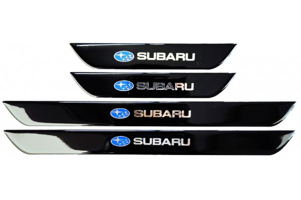 Subaru Μαρσπιε Εσωτερικα Αυτοκολλητα (45x4cm X2 + 25x4cm X2)ΜΕ Επικαλυψη Εποξειδικης Ρυτινης 4ΤΕΜ