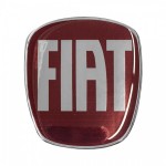 Fiat Αυτοκολλητο Σημα Καπω 7 Χ 7,7 Cm ΜΠΟΡΝΤΩ/ΧΡΩΜΙΟ Με Επικαλυψη Σμαλτου - 1 ΤΕΜ.