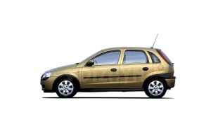 Opel Corsa C 5D Hb 00-06 Trim Παραθυρων Ανοξειδωτο Ατσαλι ΧΡΩΜΙΟ-4ΤΕΜ