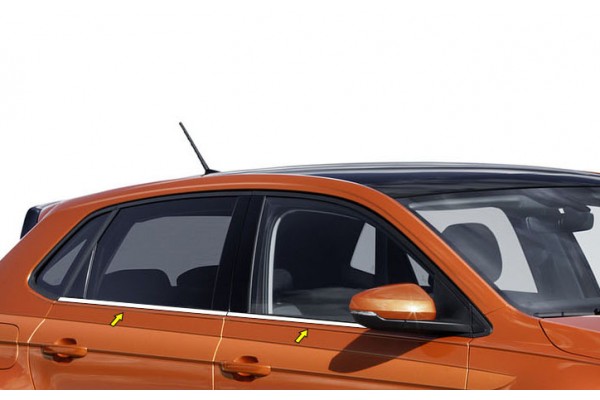 Opel Mokka 2012> Trim Μαρκε Παραθυρων Αυτοκολλητα Χρωμιο Μεταλλικα