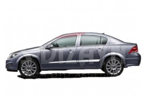Opel Astra H Sd 2008+ Διακοσμητικη Φασα Πορτας Χρωμιο 4ΤΕΜ.