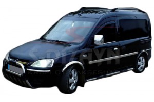 Opel Combo C Mini Van 2001-2011 Διακοσμητικη Φασα Πορτας Χρωμιο 4ΤΕΜ.