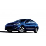 Hyundai Accent Blue Sedan 2011+ Πλαινο Προστατευτικο Trim Πορτας ΑΤΣΑΛΙ+ΠΛΑΣΤΙΚΟ Χρωμιο 8ΤΕΜ