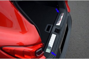 Renault Kadjar 2015+ Trim Μαρκε Πορτ Μπαγκαζ Χρωμιο Μεταλλικο S-DIZAYN - 2 ΤΕΜ.